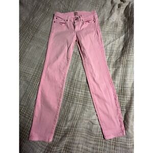 J Crew Toothpick Skinny Jeans Size 28 Womens Pink Pants Denim Mid Rise